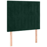Vidaxl hoofdbord donkergroen 100x5x118 128 cm fluweel