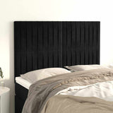 Vidaxl hoofdbord zwart 144x5x118 128 cm fluweel