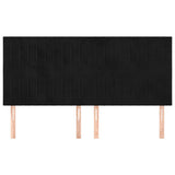 Vidaxl hoofdbord zwart 180x5x118 128 cm fluweel