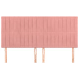 Vidaxl hoofdbord roze 180x5x118 128 cm fluweel