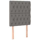 Vidaxl hoofdbord donkergrijs 80x7x118 128 cm stof