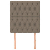 Vidaxl hoofdbord taupe 80x7x118 128 cm stof