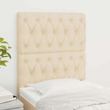 Vidaxl hoofdbord crème 80x7x118 128 cm stof