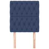 Vidaxl hoofdbord blauw 80x7x118 128 cm stof