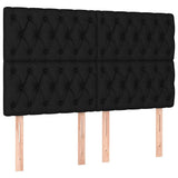 Vidaxl hoofdbord zwart 160x7x118 128 cm stof