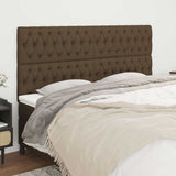 Vidaxl hoofdbord donkerbruin 200x7x118 128 cm stof