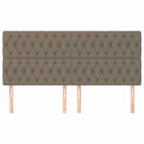 Vidaxl hoofdbord taupe 200x7x118 128 cm stof