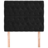 Vidaxl hoofdbord zwart 90x7x118 128 cm fluweel