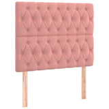 Vidaxl hoofdbord roze 90x7x118 128 cm fluweel