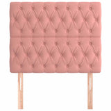 Vidaxl hoofdbord roze 100x7x118 128 cm fluweel