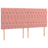Vidaxl hoofdbord roze 180x7x118 128 cm fluweel