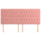 Vidaxl hoofdbord roze 180x7x118 128 cm fluweel