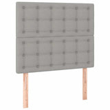 Vidaxl hoofdbord lichtgrijs 80x5x118 128 cm stof
