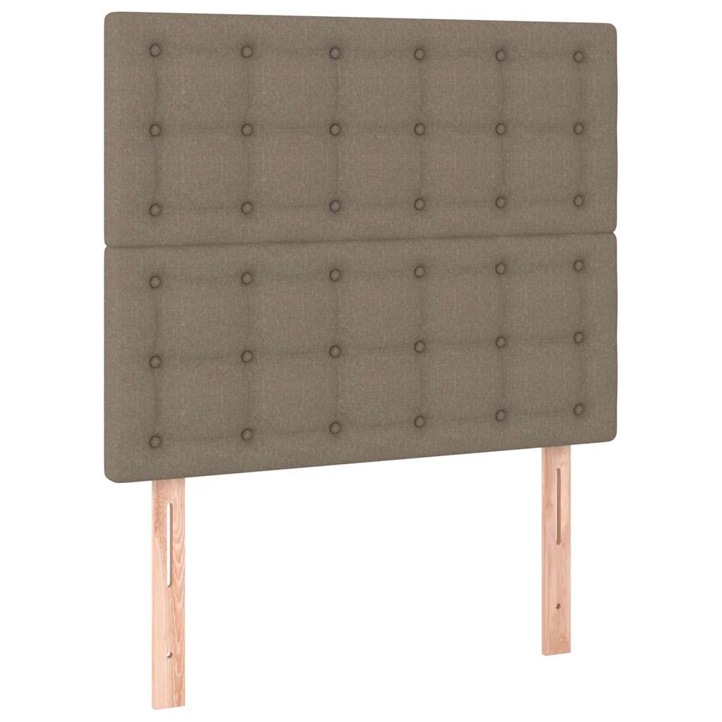 Vidaxl hoofdbord taupe 90x5x118 128 cm stof