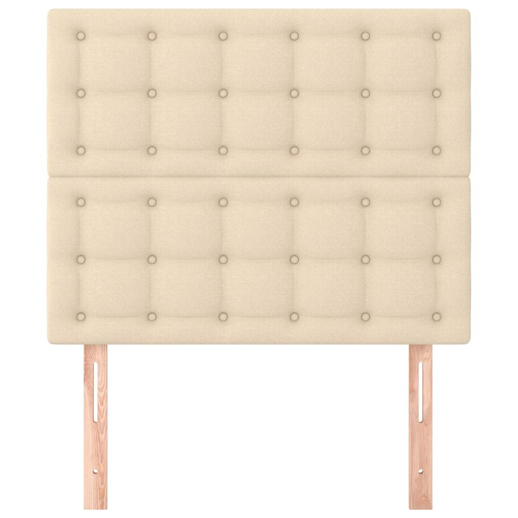 Vidaxl hoofdbord crème 100x5x118 128 cm stof