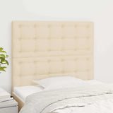 Vidaxl hoofdbord crème 100x5x118 128 cm stof