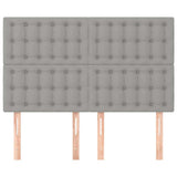 Vidaxl hoofdbord lichtgrijs 144x5x118 128 cm stof