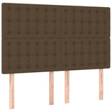 Vidaxl hoofdbord donkerbruin 144x5x118 128 cm stof