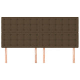 Vidaxl hoofdbord donkerbruin 200x5x118 128 cm stof