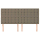 Vidaxl hoofdbord taupe 200x5x118 128 cm stof