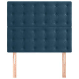 Vidaxl hoofdbord donkerblauw 90x5x118 128 cm fluweel