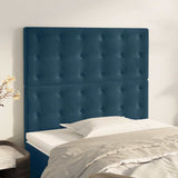 Vidaxl hoofdbord donkerblauw 100x5x118 128 cm fluweel