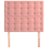 Vidaxl hoofdbord roze 100x5x118 128 cm fluweel