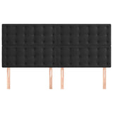 Vidaxl hoofdbord zwart 160x5x118 128 cm fluweel