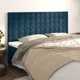 Vidaxl hoofdbord donkerblauw 180x5x118 128 cm fluweel