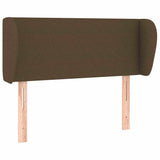 Vidaxl hoofdbord met randen 83x23x78 88 cm stof donkerbruin