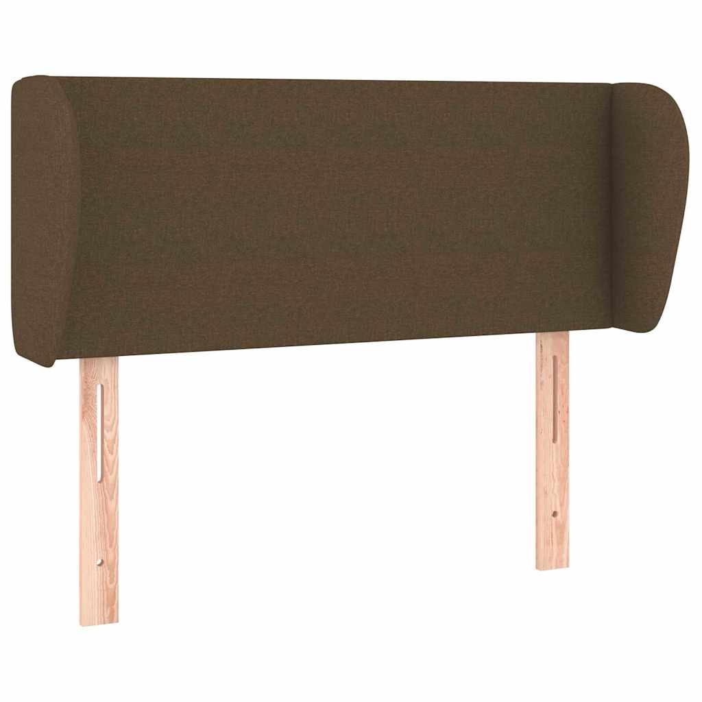 Vidaxl hoofdbord met randen 93x23x78 88 cm stof donkerbruin