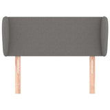 Vidaxl hoofdbord met randen 103x23x78 88 cm stof donkergrijs