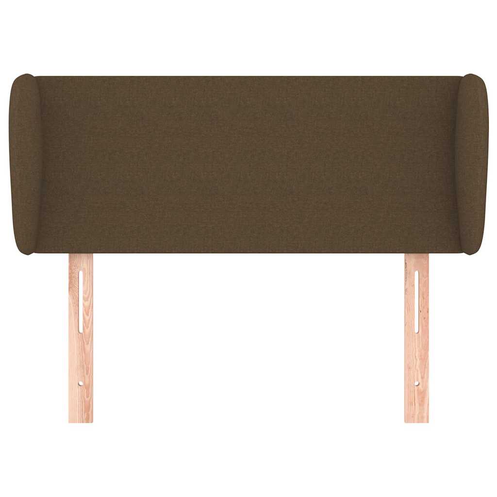 Vidaxl hoofdbord met randen 103x23x78 88 cm stof donkerbruin