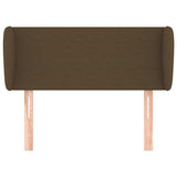Vidaxl hoofdbord met randen 103x23x78 88 cm stof donkerbruin