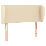 Vidaxl hoofdbord met randen 103x23x78 88 cm stof crèmekleurig