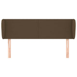 Vidaxl hoofdbord met randen 147x23x78 88 cm stof donkerbruin