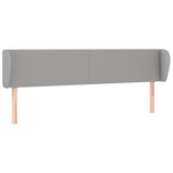 Vidaxl hoofdbord met randen 203x23x78 88 cm stof lichtgrijs