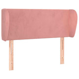 Vidaxl hoofdbord met randen 83x23x78 88 cm fluweel roze