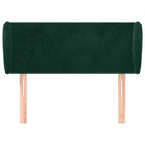 Vidaxl hoofdbord met randen 93x23x78 88 cm fluweel donkergroen