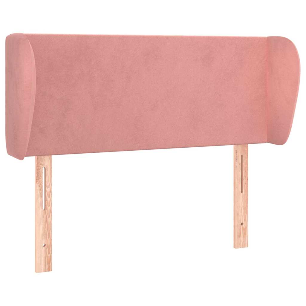 Vidaxl hoofdbord met randen 93x23x78 88 cm fluweel roze