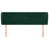 Vidaxl hoofdbord met randen 147x23x78 88 cm fluweel donkergroen