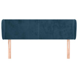 Vidaxl hoofdbord met randen 147x23x78 88 cm fluweel donkerblauw