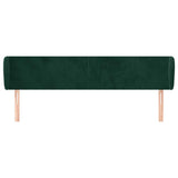 Vidaxl hoofdbord met randen 183x23x78 88 cm fluweel donkergroen