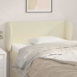 Vidaxl hoofdbord met randen 103x23x78 88 cm kunstleer crèmekleurig