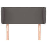 Vidaxl hoofdbord met randen 103x23x78 88 cm kunstleer grijs