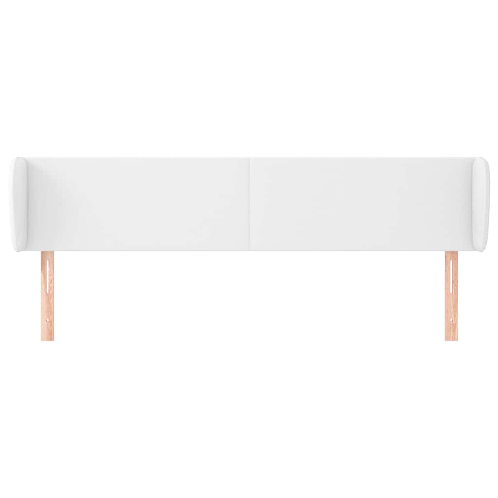 Vidaxl hoofdbord met randen 183x23x78 88 cm kunstleer wit