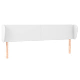 Vidaxl hoofdbord met randen 203x23x78 88 cm kunstleer wit