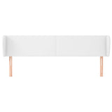 Vidaxl hoofdbord met randen 203x23x78 88 cm kunstleer wit