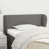 Vidaxl hoofdbord met randen 93x23x78 88 cm stof donkergrijs