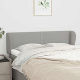 Vidaxl hoofdbord met randen 147x23x78 88 cm stof lichtgrijs